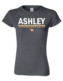 Ashley High School Ladies Dark Grey T-Shirt - Orders due Friday, September 15, 2023